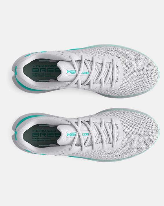 Women's UA Charged Breeze Running Shoes, White, pdpMainDesktop image number 2
